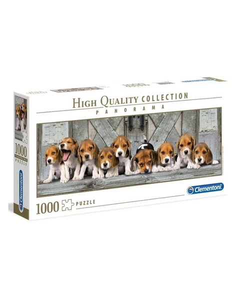 Clementoni Beagles 1000 Parça Panorama Puzzle 39435