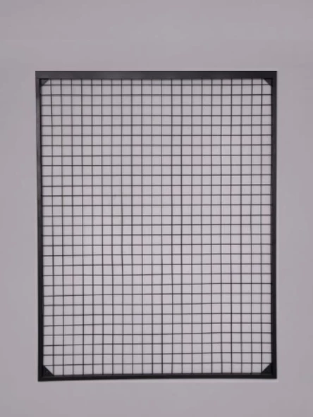 Sık Telli Tel Raf - Tel Pano Stand, Duvar Askılığı 75x200 cm - 4