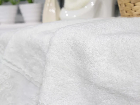 Fransız Dantelli Legend El Yüz Havlusu - 3 Renk - Resim 12