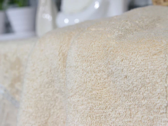 Fransız Dantelli İrina El Yüz Havlusu - 2 Renk - Resim 4