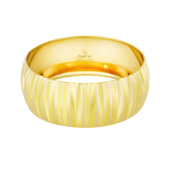 30 gr(gram) 25 mm 22 Ayar İşçiliksiz Bilezik TBC030 ürün görseli 1