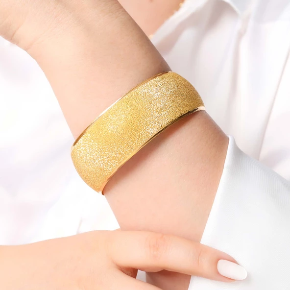 20 gr(gram) 18 mm 22 Ayar İşçiliksiz Bilezik TBC020-4 - 2