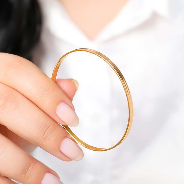 10 gr(gram) 22 Ayar İşçiliksiz Bilezik - 2