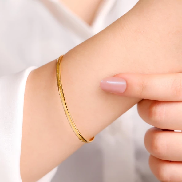 10 gr(gram) 22 Ayar İşçiliksiz Bilezik - 2