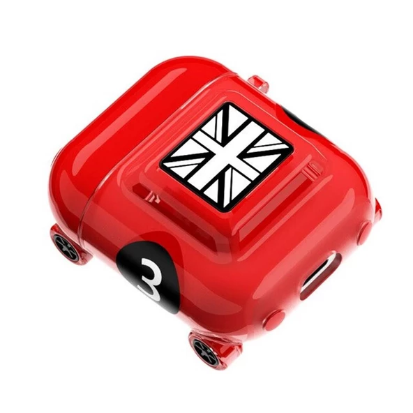 İphone Airpods 1. ve 2. Nesil Uyumlu Araba Figürlü Koruyucu Kılıf - Resim 9