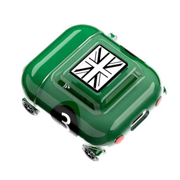 İphone Airpods 1. ve 2. Nesil Uyumlu Araba Figürlü Koruyucu Kılıf - Resim 7