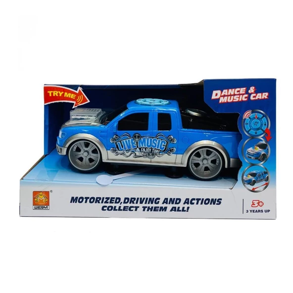 Farbu Oyuncak Dans Eden İleri Geri Hareketli Işıklı Tarz Pick Up Araba - 10
