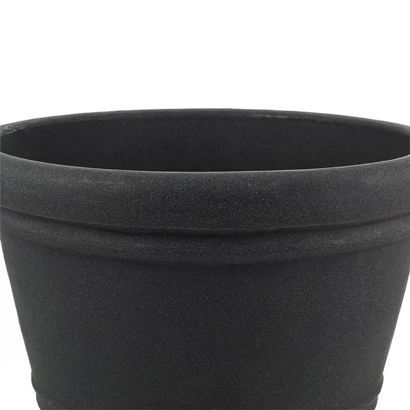 Vitale Flowerpot Antrasit Saksı 45 cm AK.JFY54180340 - 4