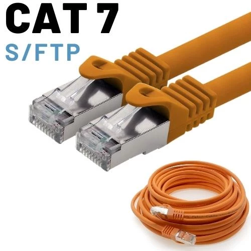 IRENIS CAT7 Kablo S/FTP LSZH Ethernet Network Lan Ağ Kablosu   5 Metre Turuncu