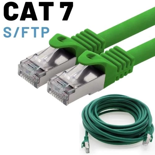 IRENIS CAT7 Kablo S/FTP LSZH Ethernet Network Lan Ağ Kablosu   3 Metre Yeşil - 2