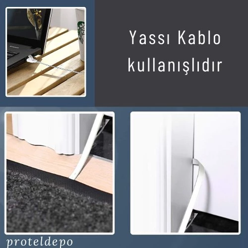 IRENIS CAT7 Kablo Yassı FTP Ethernet Network LAN Ağ Kablosu   7.50 Metre Siyah - 9