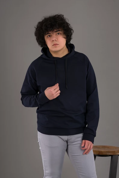 REGULAR FİT KAPŞONLU ERKEK SWEATSHİRT - 6