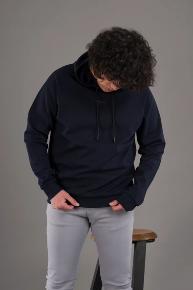 REGULAR FİT KAPŞONLU ERKEK SWEATSHİRT - 7