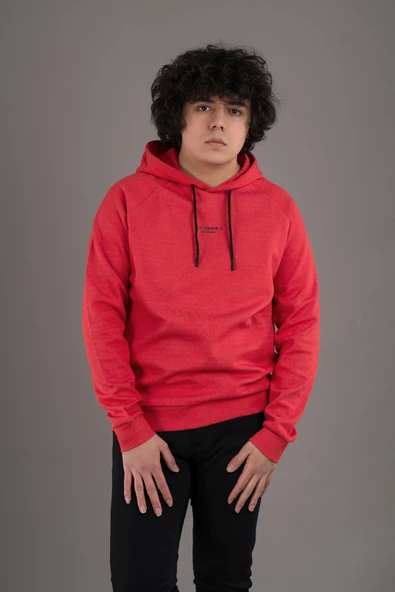 REGULAR FİT KAPŞONLU ERKEK SWEATSHİRT - 4