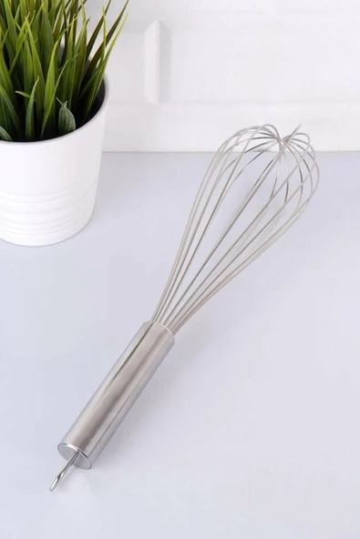 Tilbe Home Çelik Çırpıcı Tel Servis Seti Kepçe Kevgir Süzgeç Metal Patates Soyacağı Basmalı Yumurta Çırpıcısı - 4