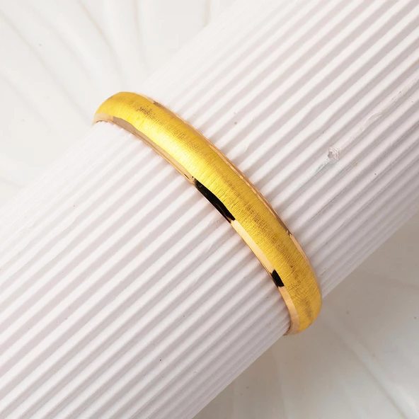 Kum Setina 22 Ayar Altın Bilezik - Resim 5