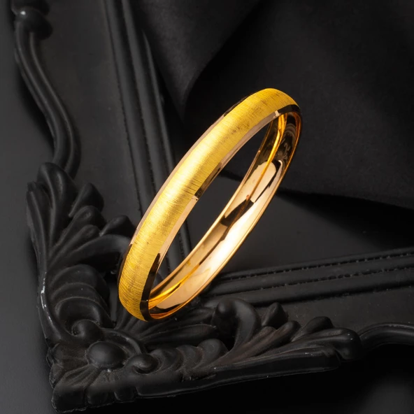 Kum Setina 22 Ayar Altın Bilezik - Resim 4