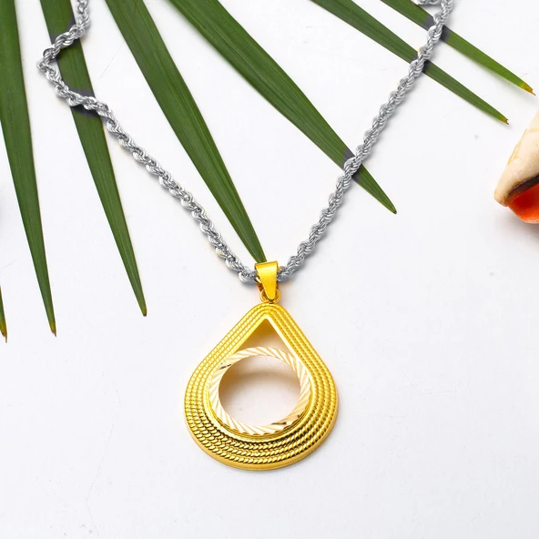 Damla 14 Ayar Çeyrek Altın Çerçevesi - Resim 3