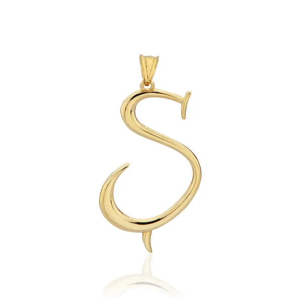 Ş Harfi Altın Kolye Ucu ürün görseli