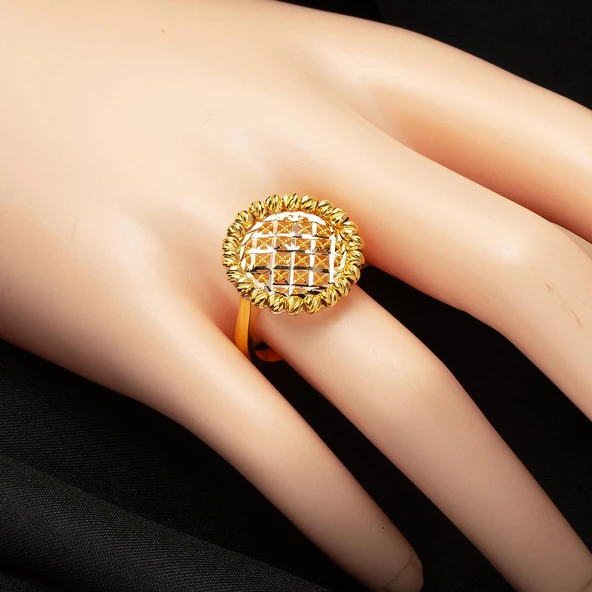 Yaşam Çiçeği Altın Nişan Takı Seti - Resim 3