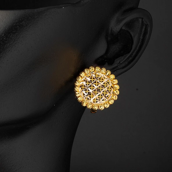 Yaşam Çiçeği Altın Nişan Takı Seti - Resim 4