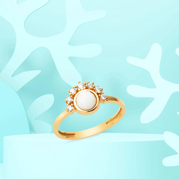 Şafak Vakti 14 Ayar Altın Yüzük - Resim 4