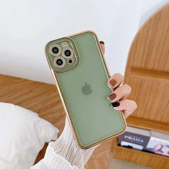 İphone 12 Pro Max Rio Yıldız Desenli Kamera Korumalı Kılıf - Resim 10