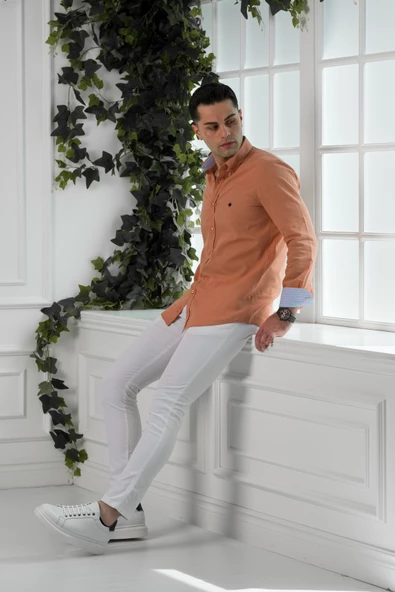 PAUL MARTİN REGULAR FİT YAZLIK İNCE ERKEK GÖMLEK - Resim 2