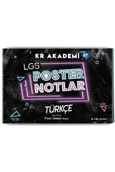 LGS Türkçe Poster Notları KR Akademi Yayınları