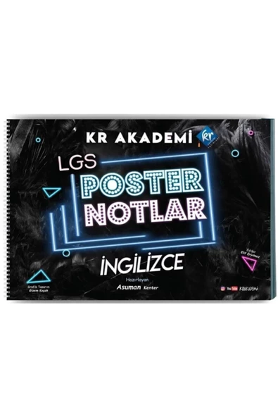 LGS İngilizce Poster Notlar KR Akademi Yayınları