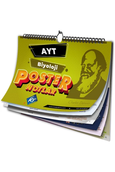 AYT Biyoloji Poster Notlar KR Akademi Yayınları