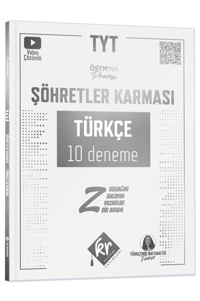 TYT Şöhretler Karması Türkçe 10 Deneme KR Akademi Yayınları