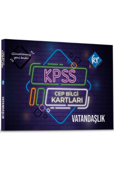 KPSS Vatandaşlık Cep Bilgi Kartları KR Akademi Yayınları