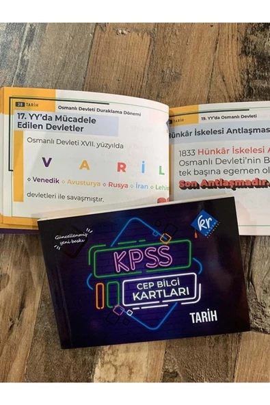 KPSS Tarih Cep Bilgi Kartları KR Akademi Yayınları - 2