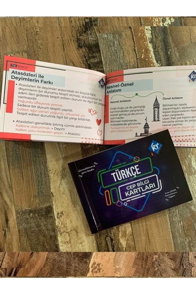KPSS Tüm Sınavlar İçin Türkçe Cep Bilgi Kartları KR Akademi Yayınları - 3