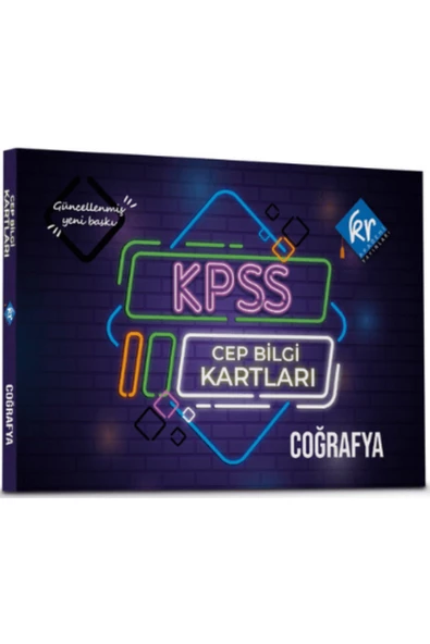 KPSS Coğrafya Cep Bilgi Kartları KR Akademi Yayınları