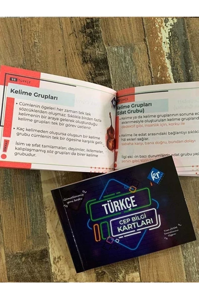 KPSS Tüm Sınavlar İçin Türkçe Cep Bilgi Kartları KR Akademi Yayınları - 2