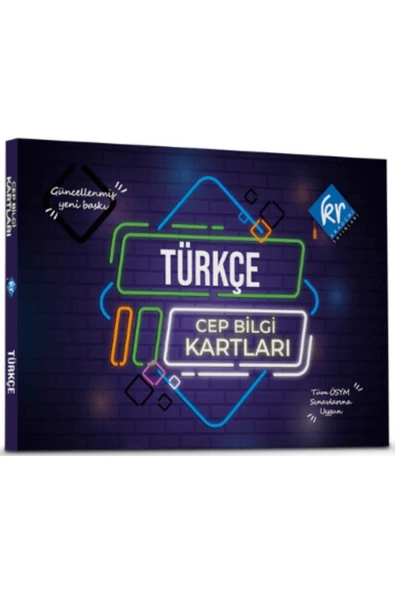 KPSS Tüm Sınavlar İçin Türkçe Cep Bilgi Kartları KR Akademi Yayınları