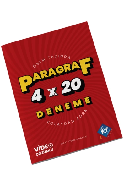 Paragraf 4x20 Deneme Video Çözümlü KR Akademi Yayınları