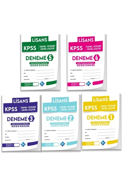 KPSS Lisans Genel Yetenek Genel Kültür 5li Deneme Paketi KR Akademi Yayınları - 2