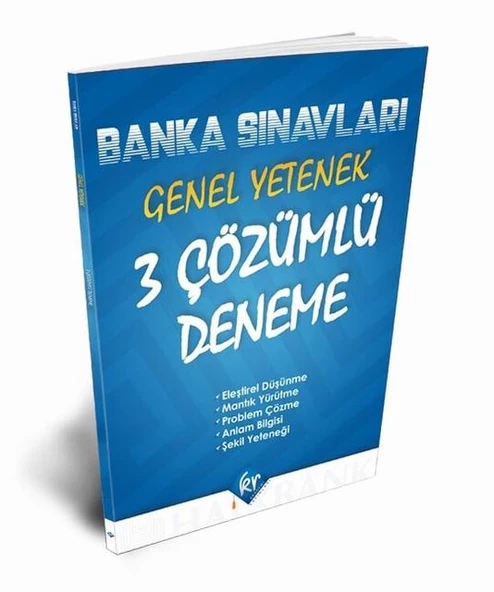 Banka Sınavları Banko Hizmetleri Asistanı 3 Deneme KR Akademi Yayınları