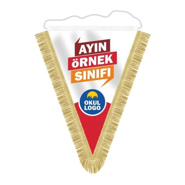 Ayın Örnek Sınıfı Püsküllü Flama 25x35 cm ürün görseli