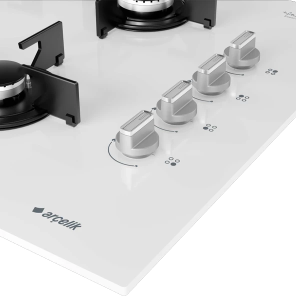 Arçelik Ocl T 651 Eb Beyaz Cam Ankastre Ocak - 4