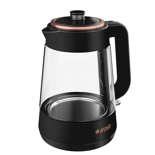 Arçelik CM 6964 S Resital Siyah 1900 W Cam Demlikli Çay Makinesi - 3