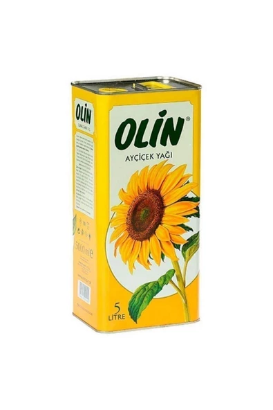 Olin Ayçiçek Yağı 5 Lt Teneke