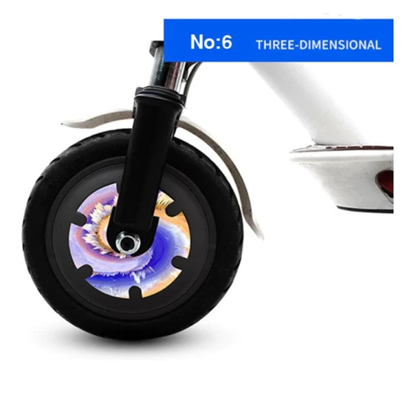M365/Pro/1S Scooter İçin Tekerlek Reflektör Etiketi Desenli Seri - 6