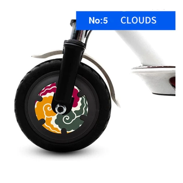 M365/Pro/1S Scooter İçin Tekerlek Reflektör Etiketi Desenli Seri - 5