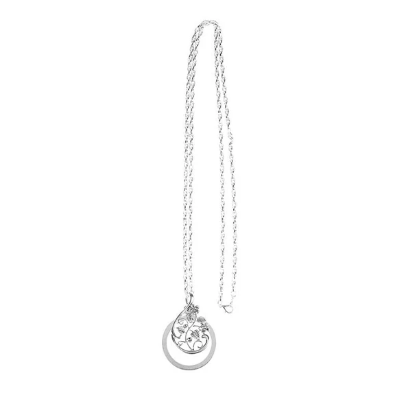 4.5x Kolye Büyüteç 40mm 47cm Metal Zinci Dekoratif Çinko Alaşım - 5