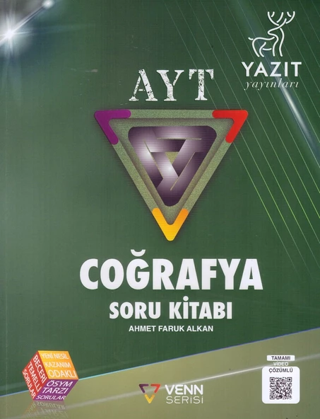 YAZIT AYT VENN SERİSİ COĞRAFYA SORU KİTABI