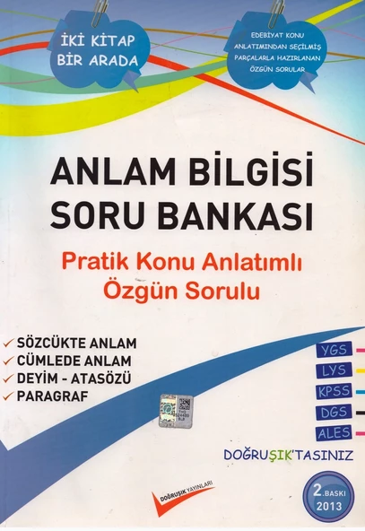 DOĞRUŞIK ANLAM BİLGİSİ SORU BANKASI